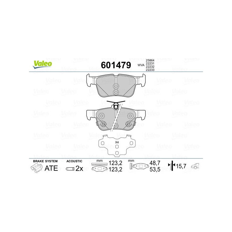 PLAQ FR FORD MONDEO V 2014 AR