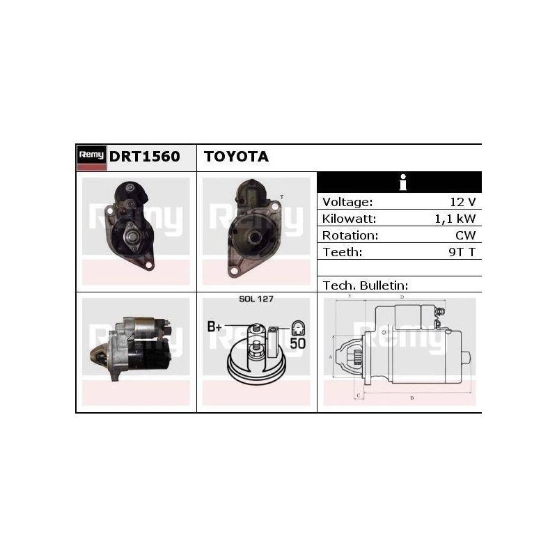 DEMARREUR - REMY REMANUFACTURED - T