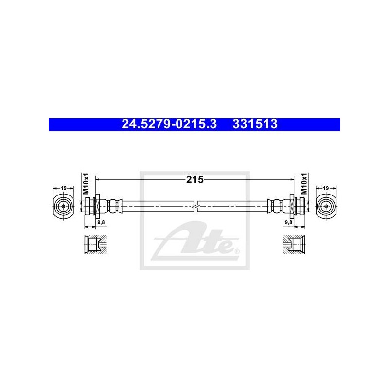 FLEXIBLE DE FREIN / EMBRAYAGE