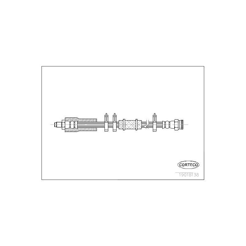 FLEXIBLE DE FREIN FIAT/CITROEN/P