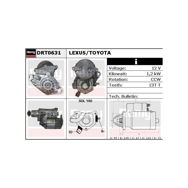 DEMARREUR - REMY REMANUFACTURED - L