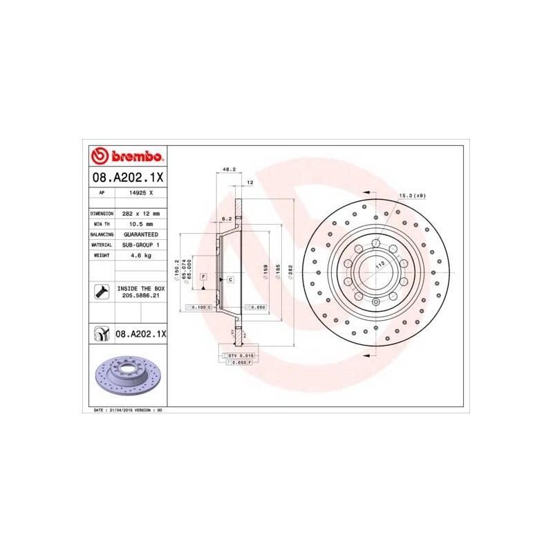 DISQUE DE FREIN XTRA