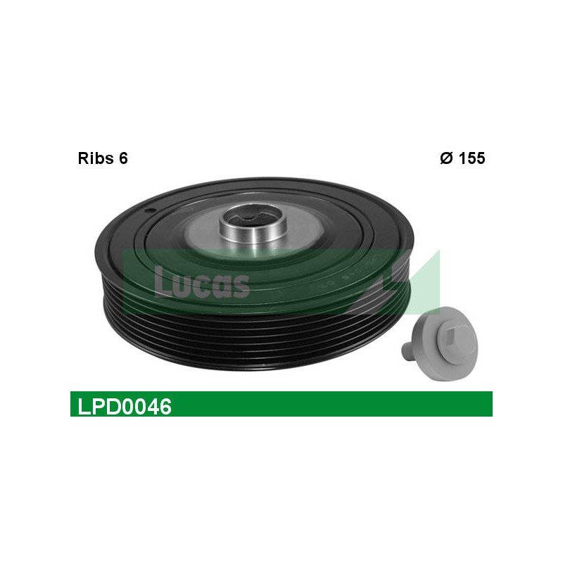 LUCAS DAMPER PULLEY WITH SCREW + NOTICE