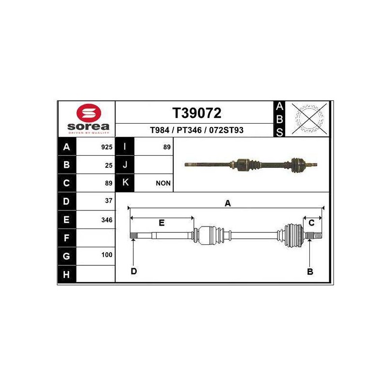 TRANSMISSION / PEUGEOT - 406