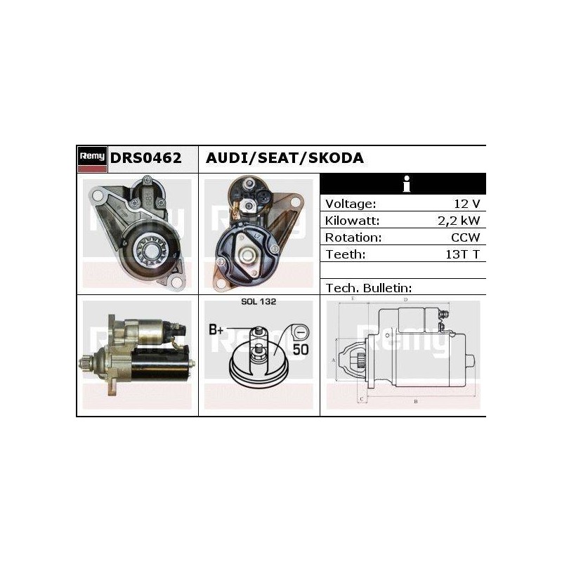 DEMARREUR - REMY REMANUFACTURED - A