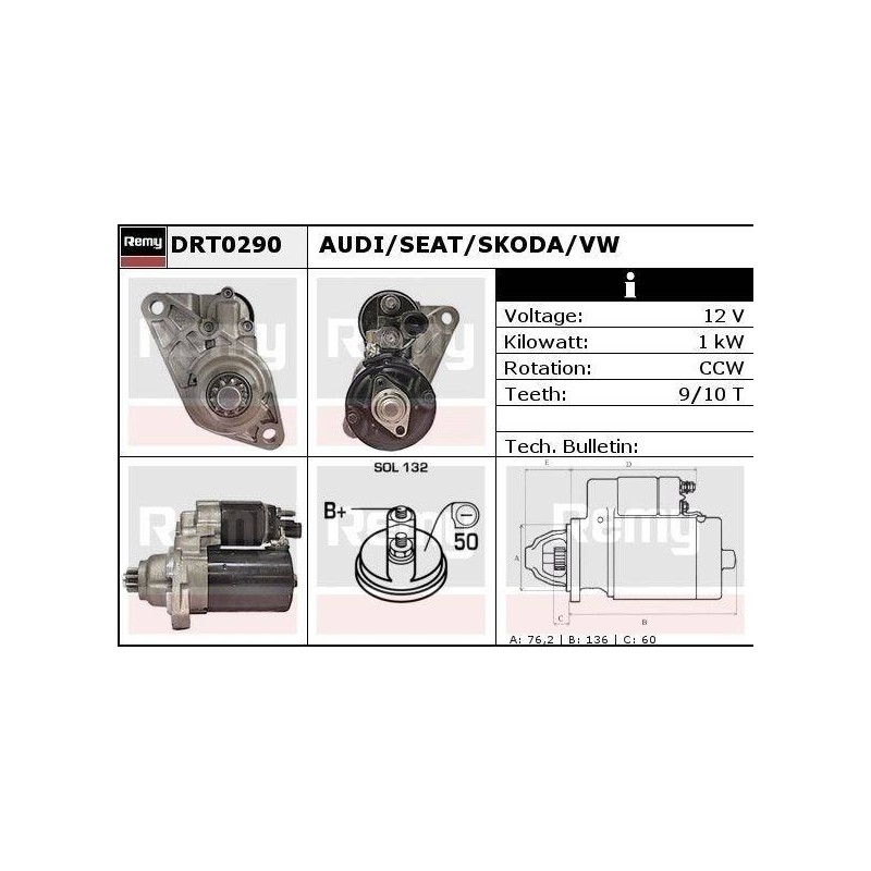 DEMARREUR - REMY REMANUFACTURED - A