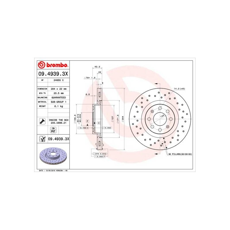 DISQUE DE FREIN XTRA