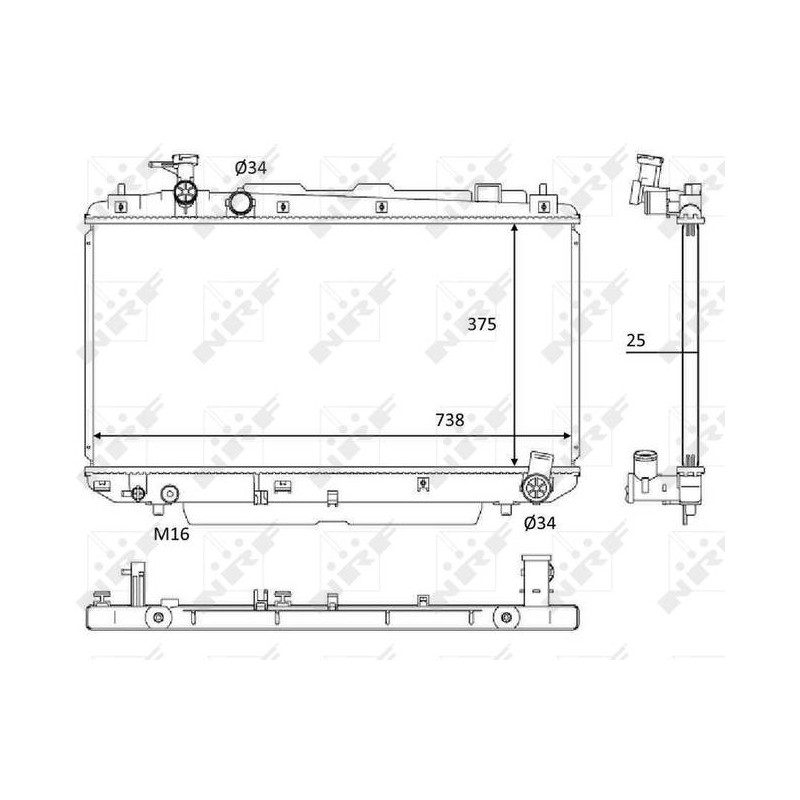 RAD TOYOTA RAV 4 2.0 00- RADIATORS