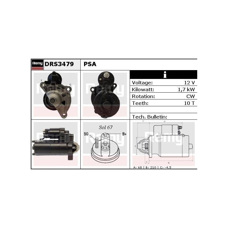 DEMARREUR - REMY REMANUFACTURED - C