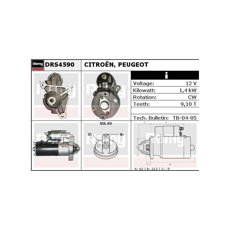 DEMARREUR - REMY REMANUFACTURED - C