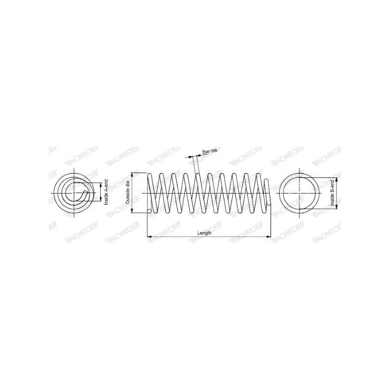 RESSORT AV FORD ESCORT V 7 90-1