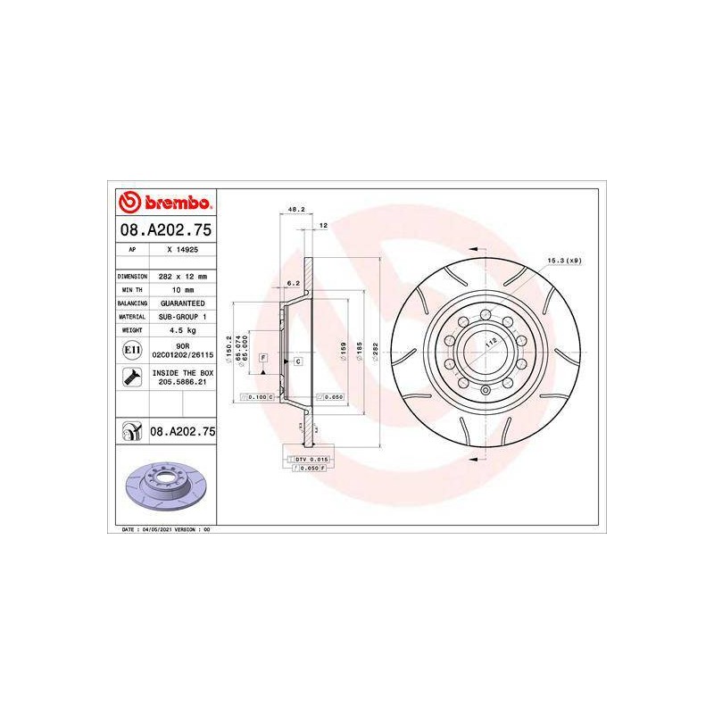 DISQUE DE FREIN MAX