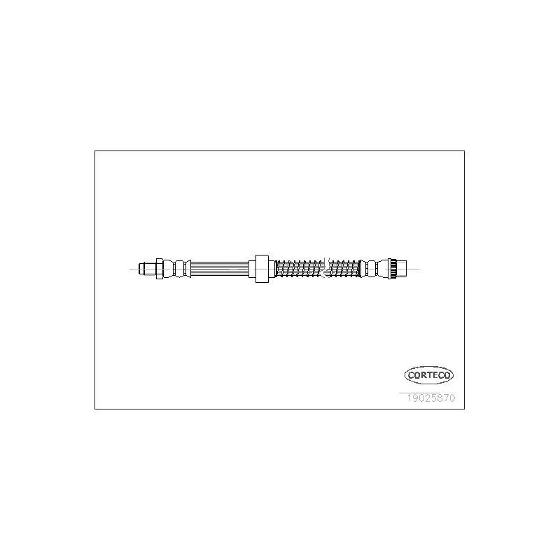 FLEXIBLE DE FREIN CITROEN C2.C3.