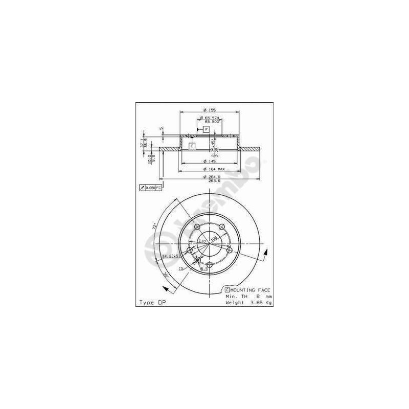 DISQUE DE FREIN MAX