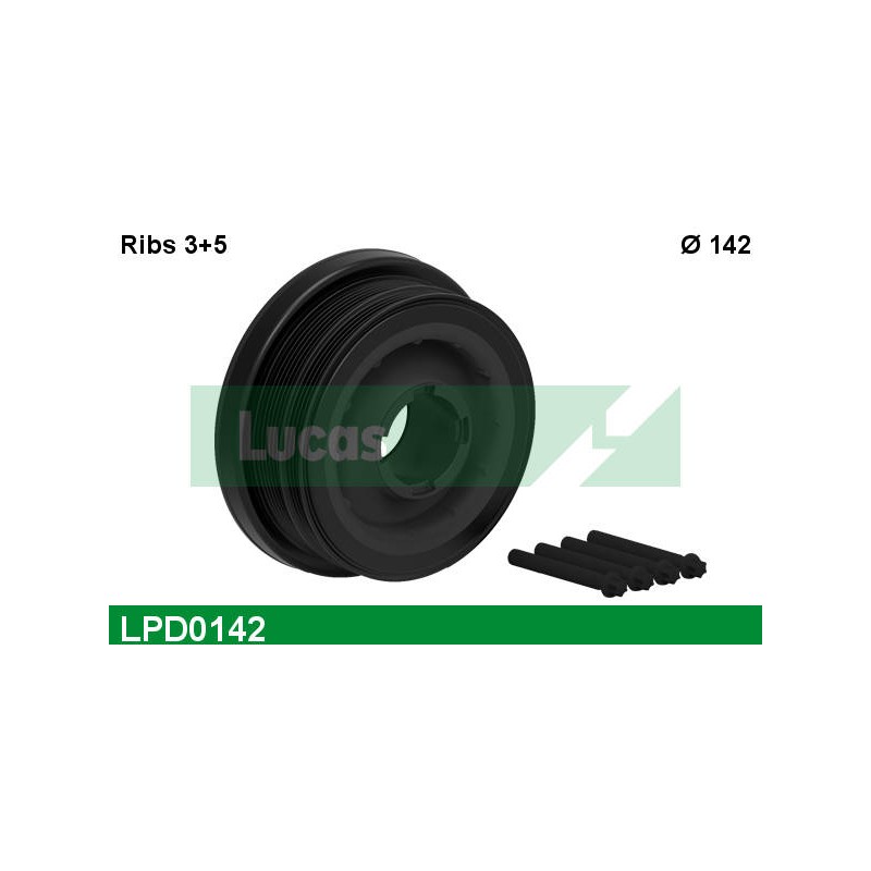 LUCAS DAMPER PULLEY WITH SCREW + NOTICE