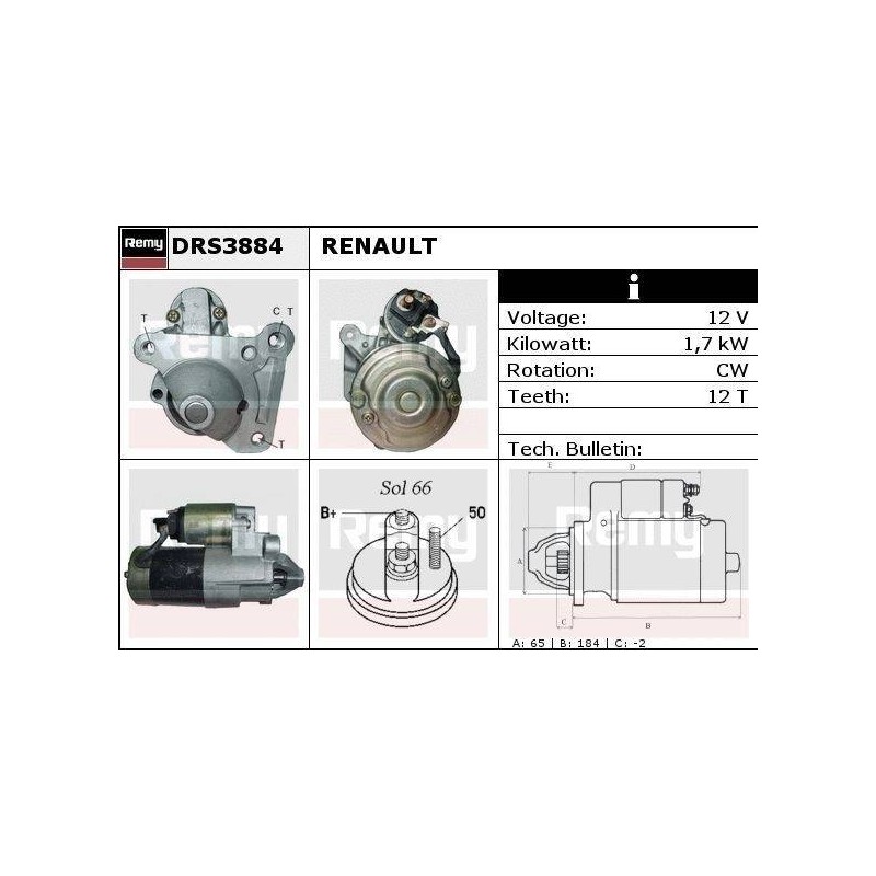 DEMARREUR - REMY REMANUFACTURED - R