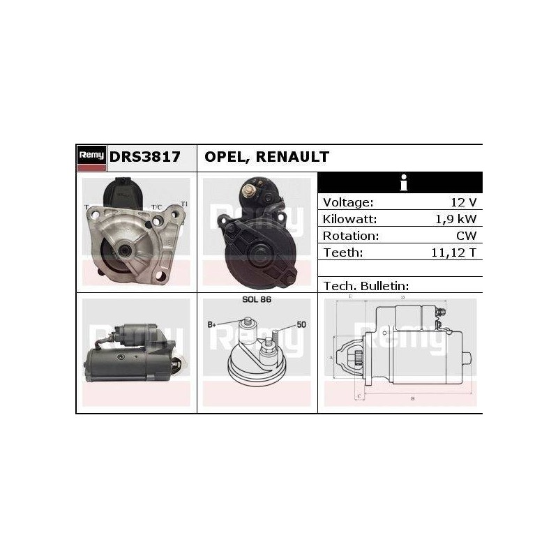 DEMARREUR - REMY REMANUFACTURED - M