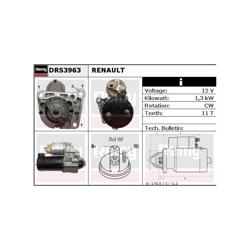 DEMARREUR - REMY REMANUFACTURED - R