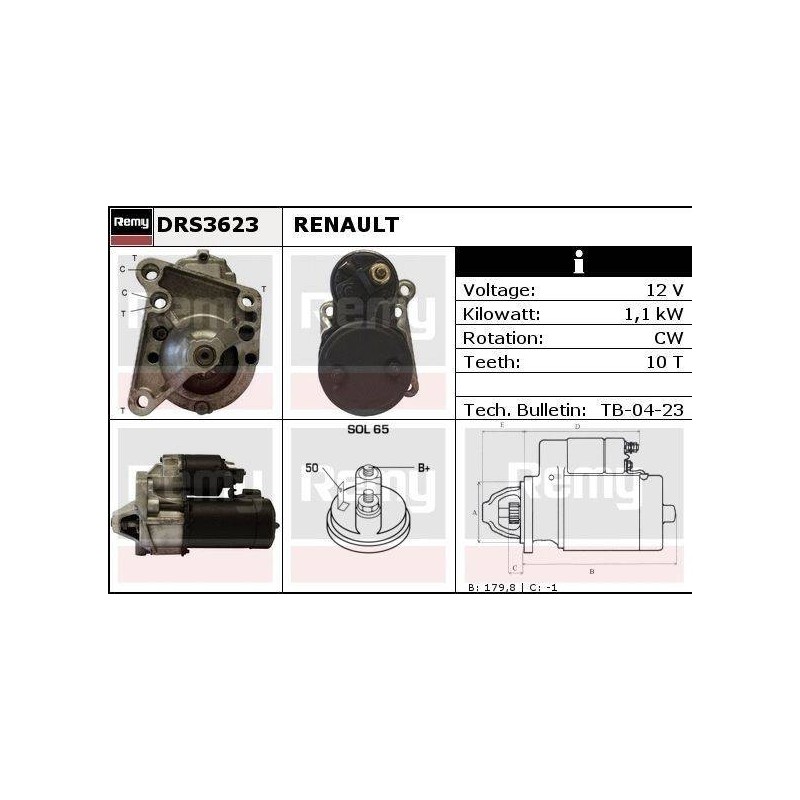 DEMARREUR - REMY REMANUFACTURED - R