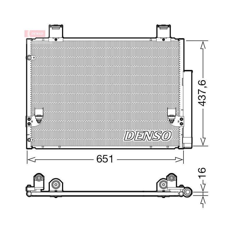 CONDENSEUR TOYOTA HI-LUX/4RUNNER