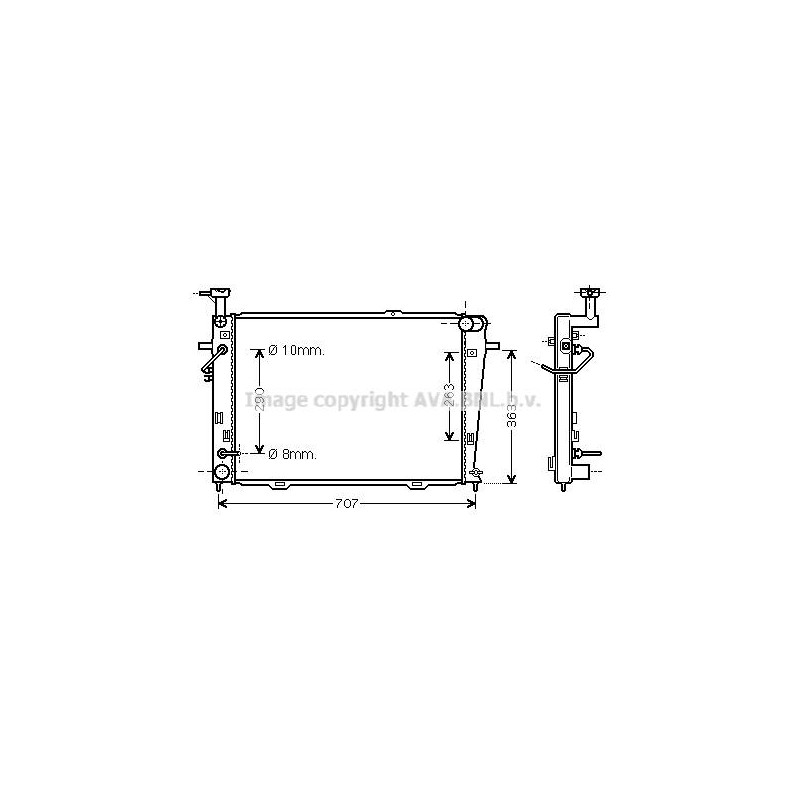 RAD EAU-VL/VUL- HYUNDAI- PRE