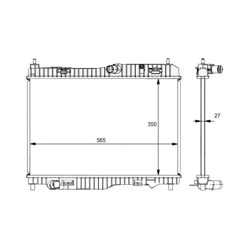 RAD FORD FIESTA 1.0 09- RADIATORS A