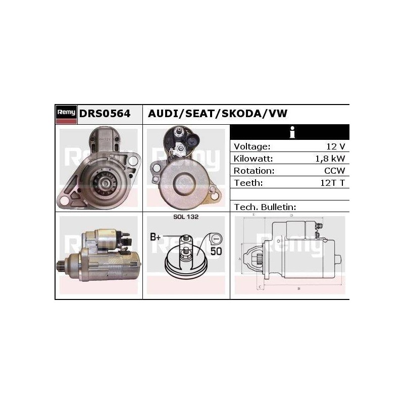 DEMARREUR - REMY REMANUFACTURED - A