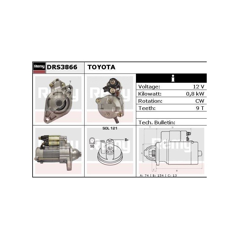 DEMARREUR - REMY REMANUFACTURED - T