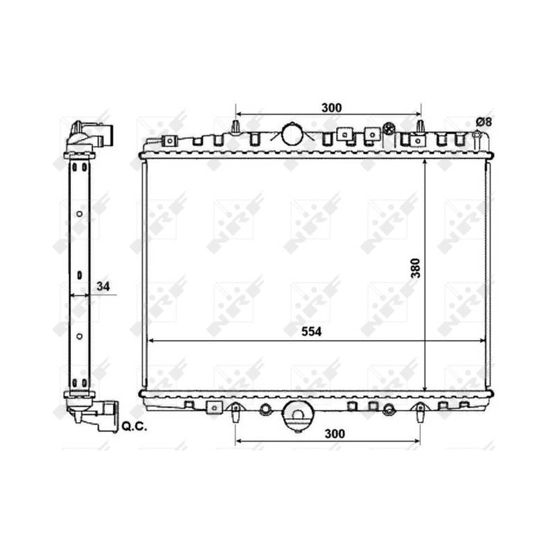 RAD PEUGEOT 406 2.0D 96- RADIATORS