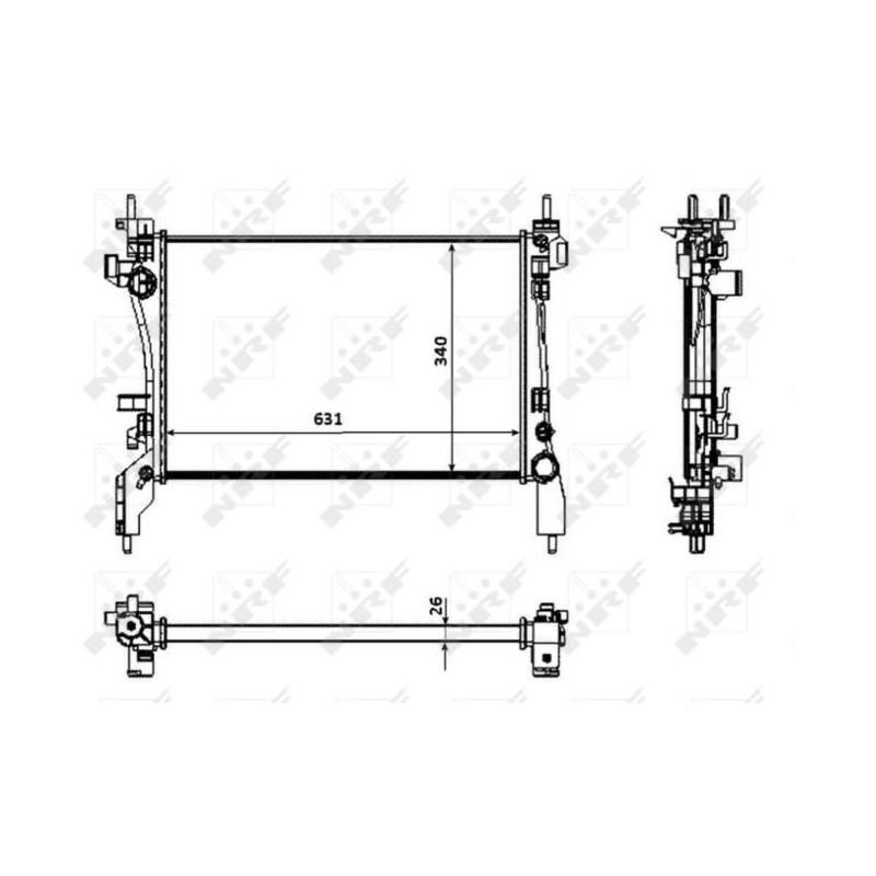 RAD FIAT FIORINO 1.3D 08- RADIATORS