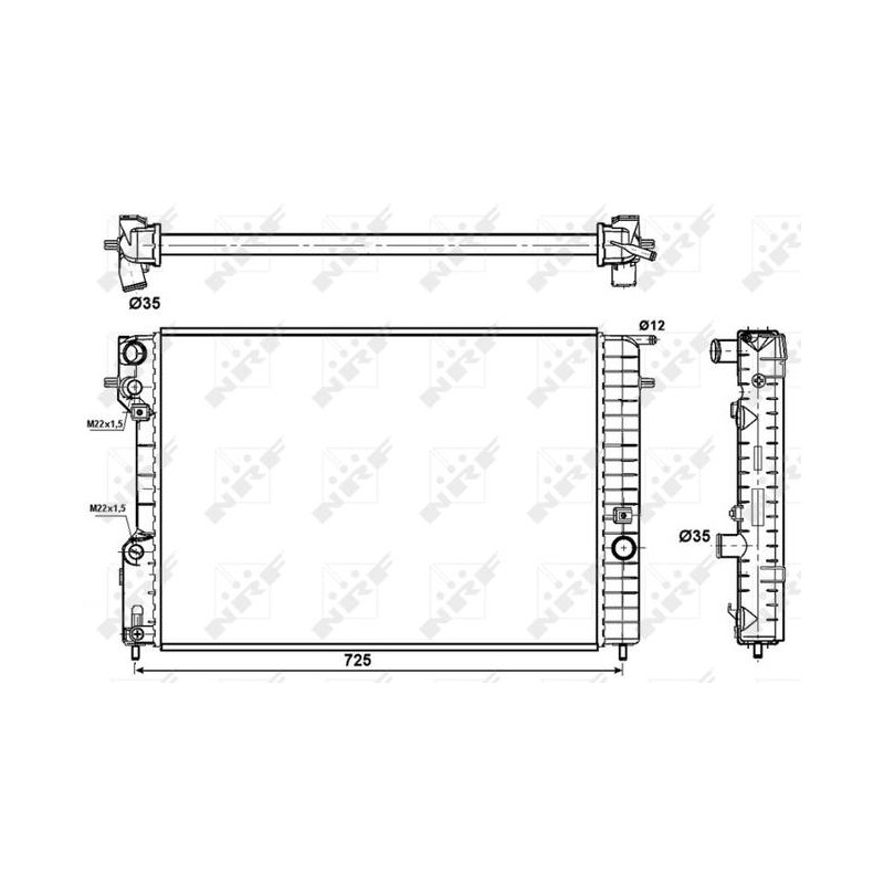 RAD OPEL OMEGA 2.5 94- RADIATORS AL