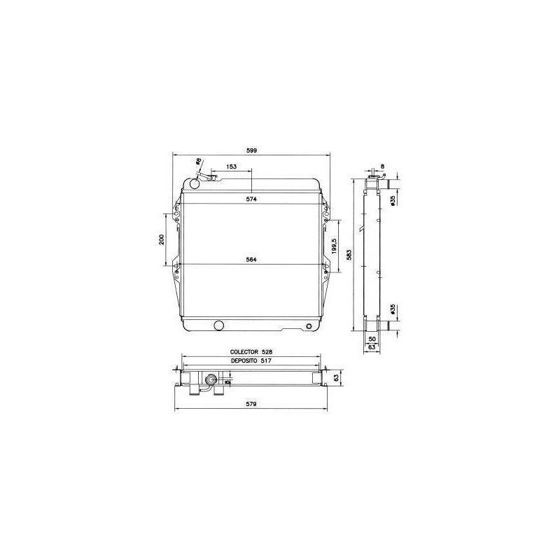 RAD TOYOTA HILUX 2.4D 89- RADIATORS