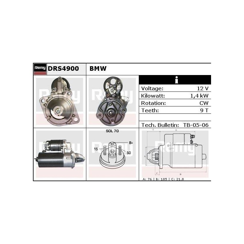 DEMARREUR - REMY REMANUFACTURED - B