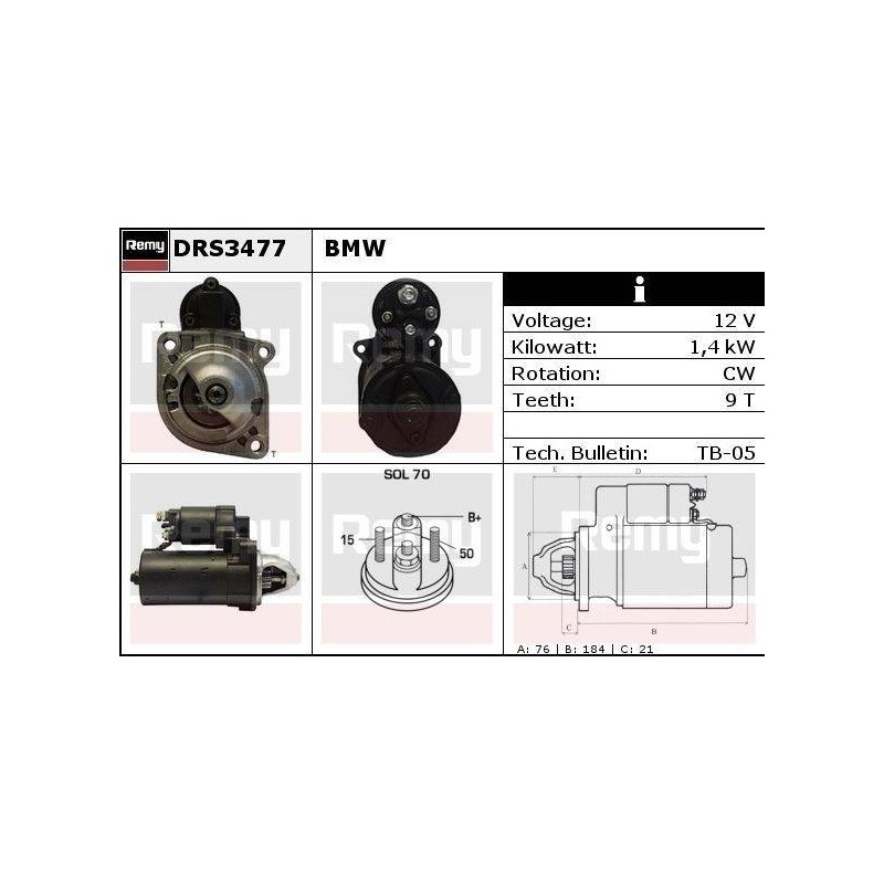 DEMARREUR - REMY REMANUFACTURED - B