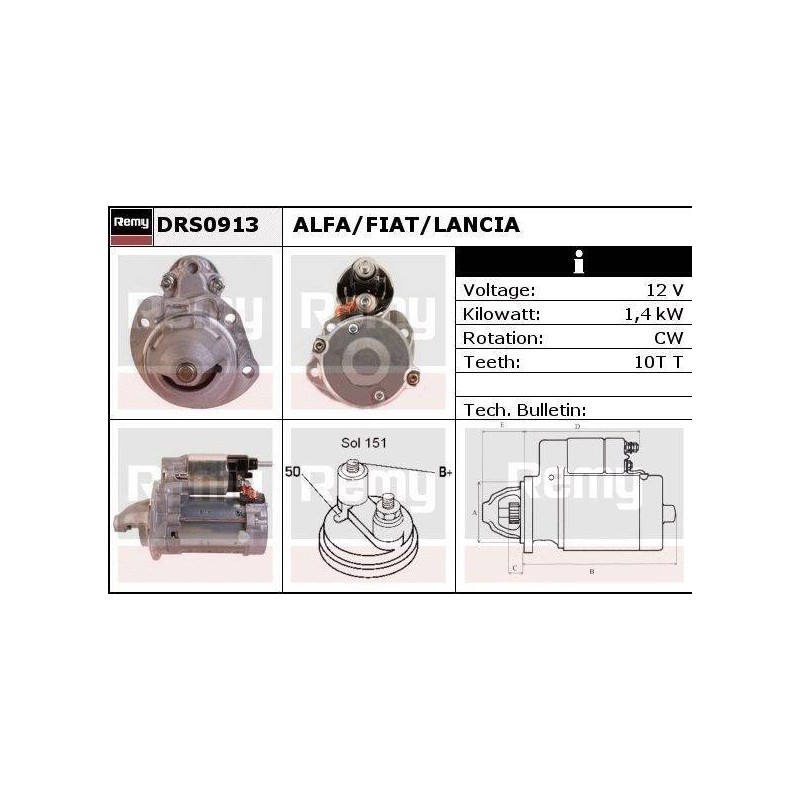 DEMARREUR - REMY REMANUFACTURED - A