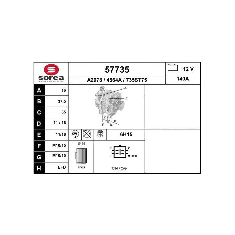 ALTERNATEUR VL / SUZUKI - VITARA 1.