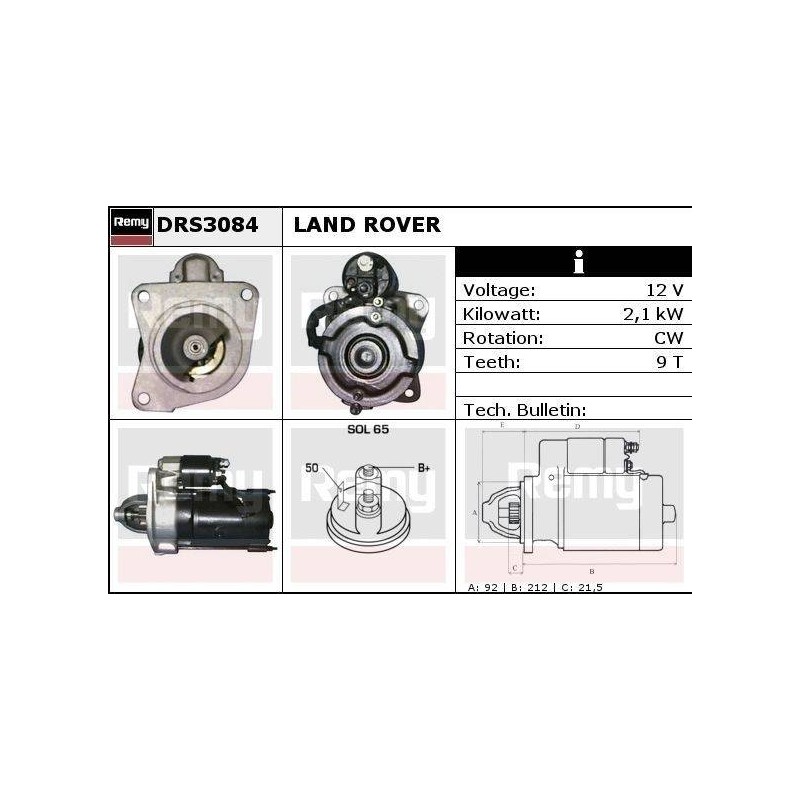 DEMARREUR - REMY REMANUFACTURED - C