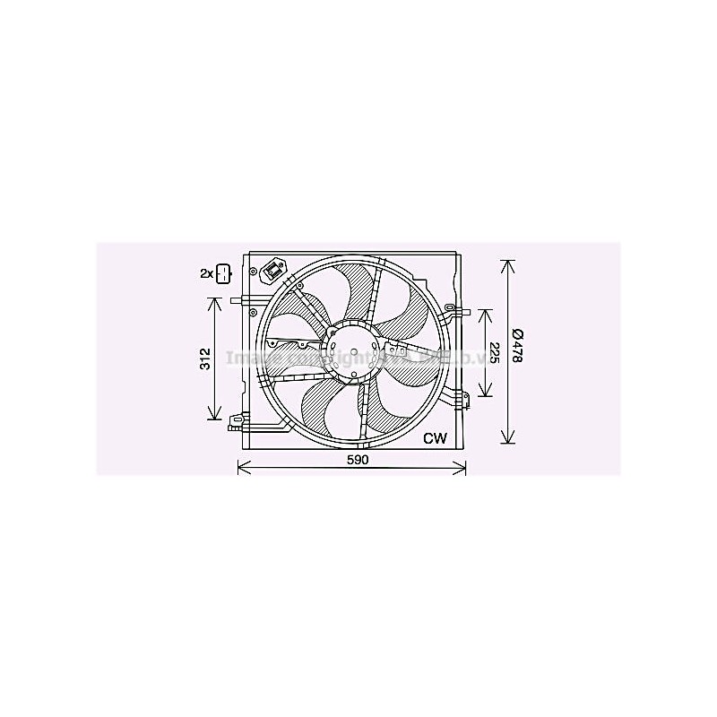 Ventilateur Qashqai 1.2 i  02/14