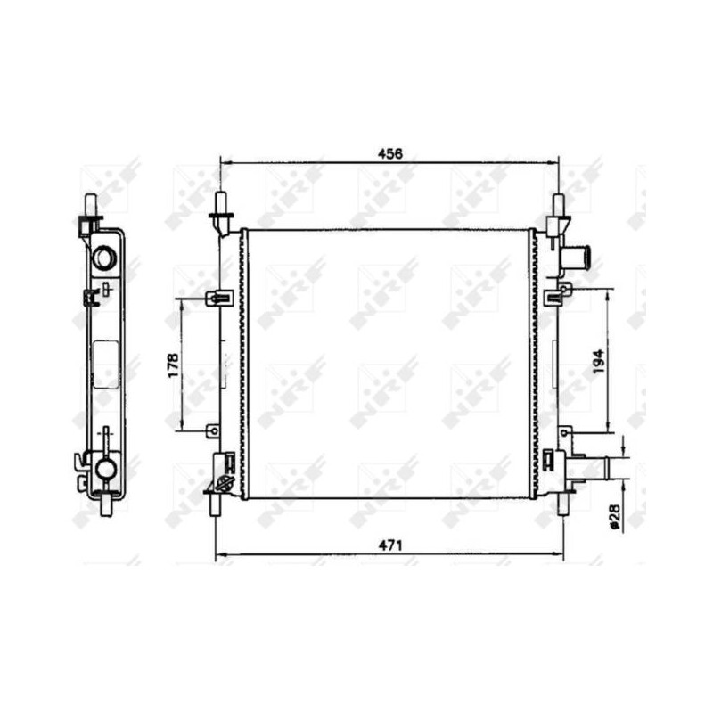 RAD FORD KA 1.3 97- RADIATORS ALU B