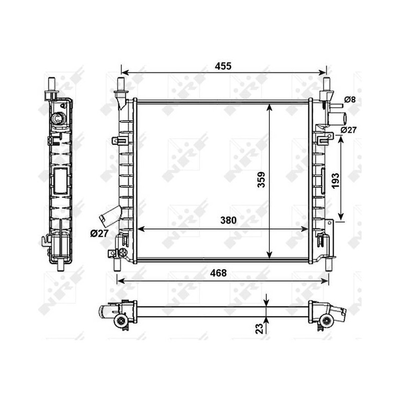 RAD FORD KA 1.3 97- RADIATORS ALU M