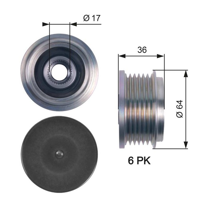 POULIE ALTERNATEUR