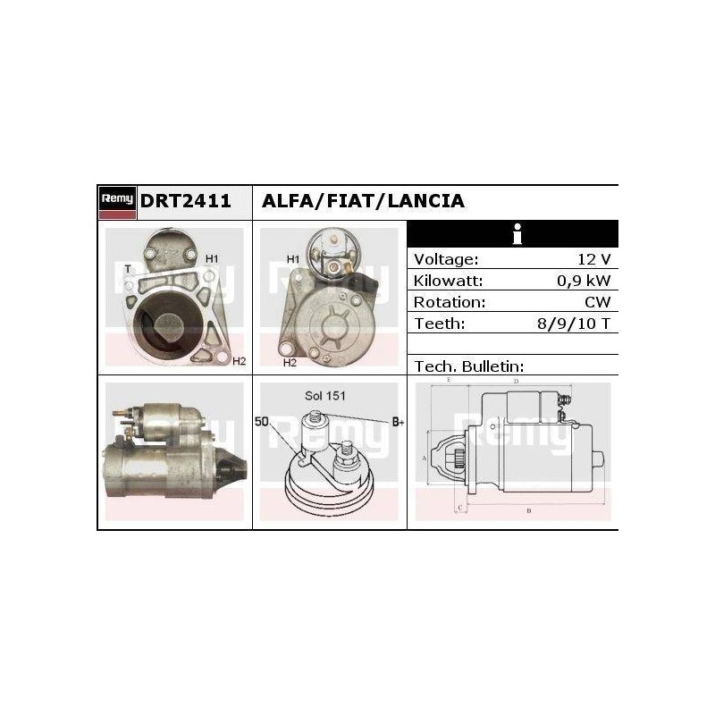 DEMARREUR - REMY REMANUFACTURED - A