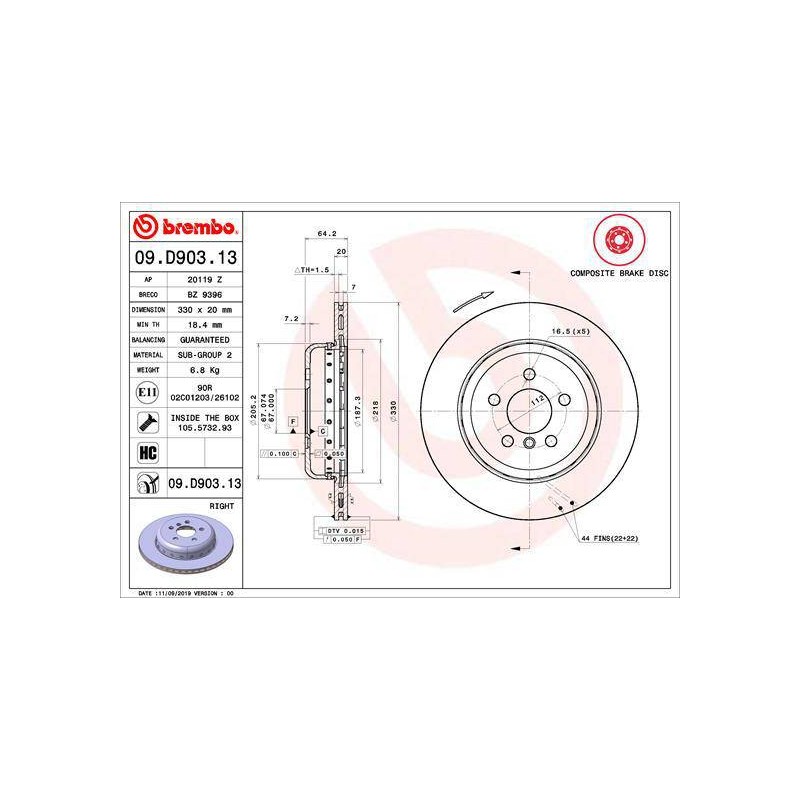 DISQUE PREMIUM COMPOSITE