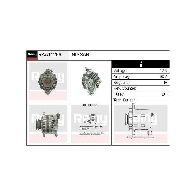 ALTERNATEUR - REMY SMART - NISSAN
