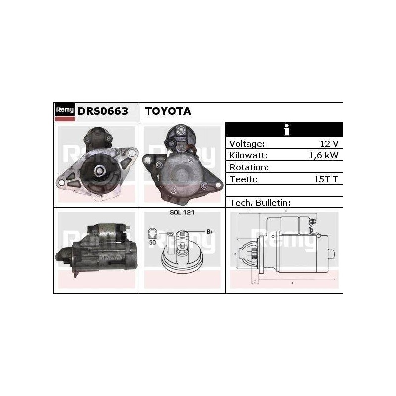 DEMARREUR - REMY REMANUFACTURED - D