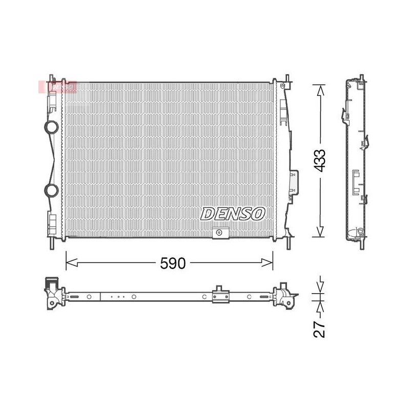 RAD. EAU NISSAN QASHQAI+2 2.0 07