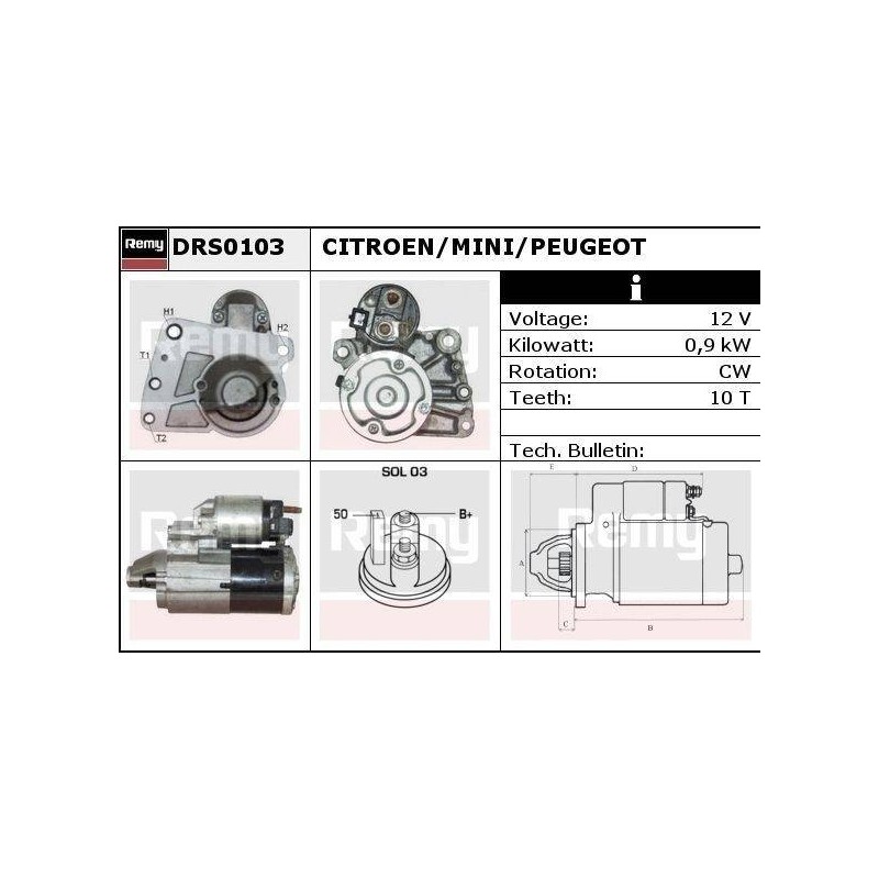 DEMARREUR - REMY REMANUFACTURED - C