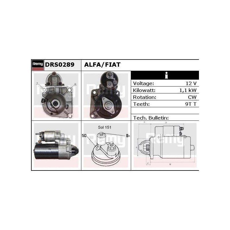 DEMARREUR - REMY REMANUFACTURED - A