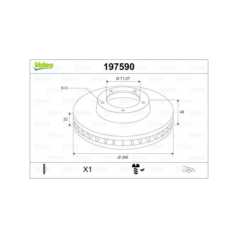 DISQ FREIN X2 PEUG 308 II / 308 II