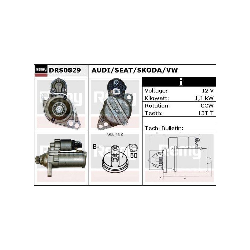 DEMARREUR - REMY REMANUFACTURED - A